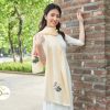 100% Silk Embroidery Scarf - Khăn Lụa Thêu Tay Hoa Sen Việt Nam | SenSilk