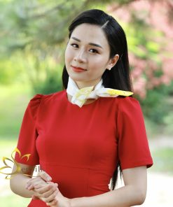 SenSilk Silk Square Painting - Khăn Lụa Vẽ Tay Mai Vàng