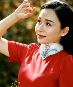 Phụ Kiện Thời Trang Lụa Vẽ Tay SenSilk Hoa Lavender