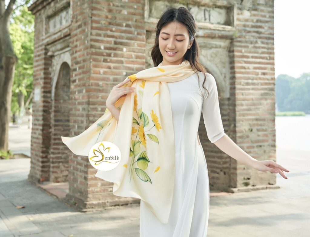 Khăn Lụa Tơ Tằm SenSilk Cao Cấp