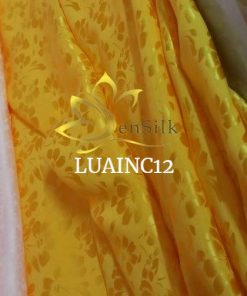 Vải Lụa May Đồng Phục Áo Dài - Dệt Hoa Văn LUAINC12