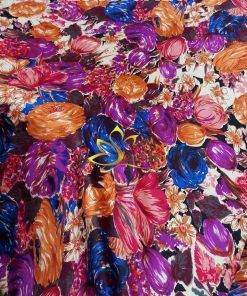 Silk Fabric - Vải Lụa Tơ Tằm SenSilk In Họa Tiết VLTTHOA25