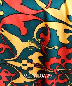 Silk Fabric - Vải Lụa Tơ Tằm SenSilk In Họa Tiết VLTTHOA28