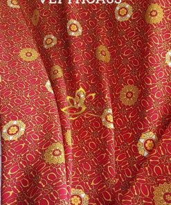Vải Lụa Cao Cấp In Họa Tiết - SenSilk VLTTHOA03