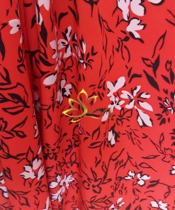 Vải Lụa Cao Cấp In Họa Tiết - SenSilk VLTTHOA04