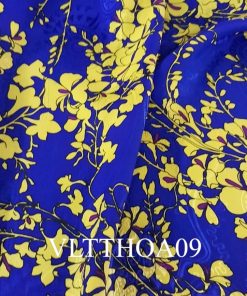 Vải Lụa May Áo Dài SenSilk In Họa Tiết - VLTTHOA09