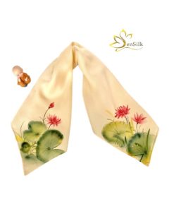 Quà Tặng Đối Tác - Lụa Vẽ Tay SenSilk Hoa Súng