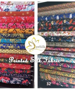 Vải Lụa Tơ Tằm In Họa Tiết SenSilk - Printed Silk Fabric