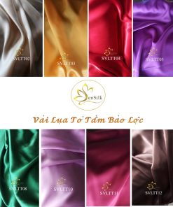 Vải Lụa Tơ Tằm May Áo Dài SenSilk - Combo 250x112cm