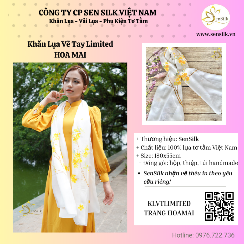 Khăn Lụa Tơ Tằm Cao Cấp