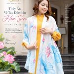 Khăn Lụa Thủy Ấn Vẽ Tay Độc Bản Hoa Sen – Ấn Tơ Việt | SenSilk
