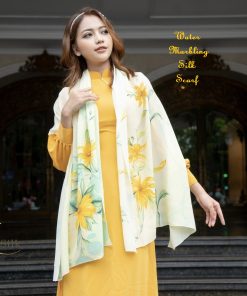 Thủy Ấn Họa Trên Lụa Tơ Tằm – Hoa Dã Quỳ | SenSilk