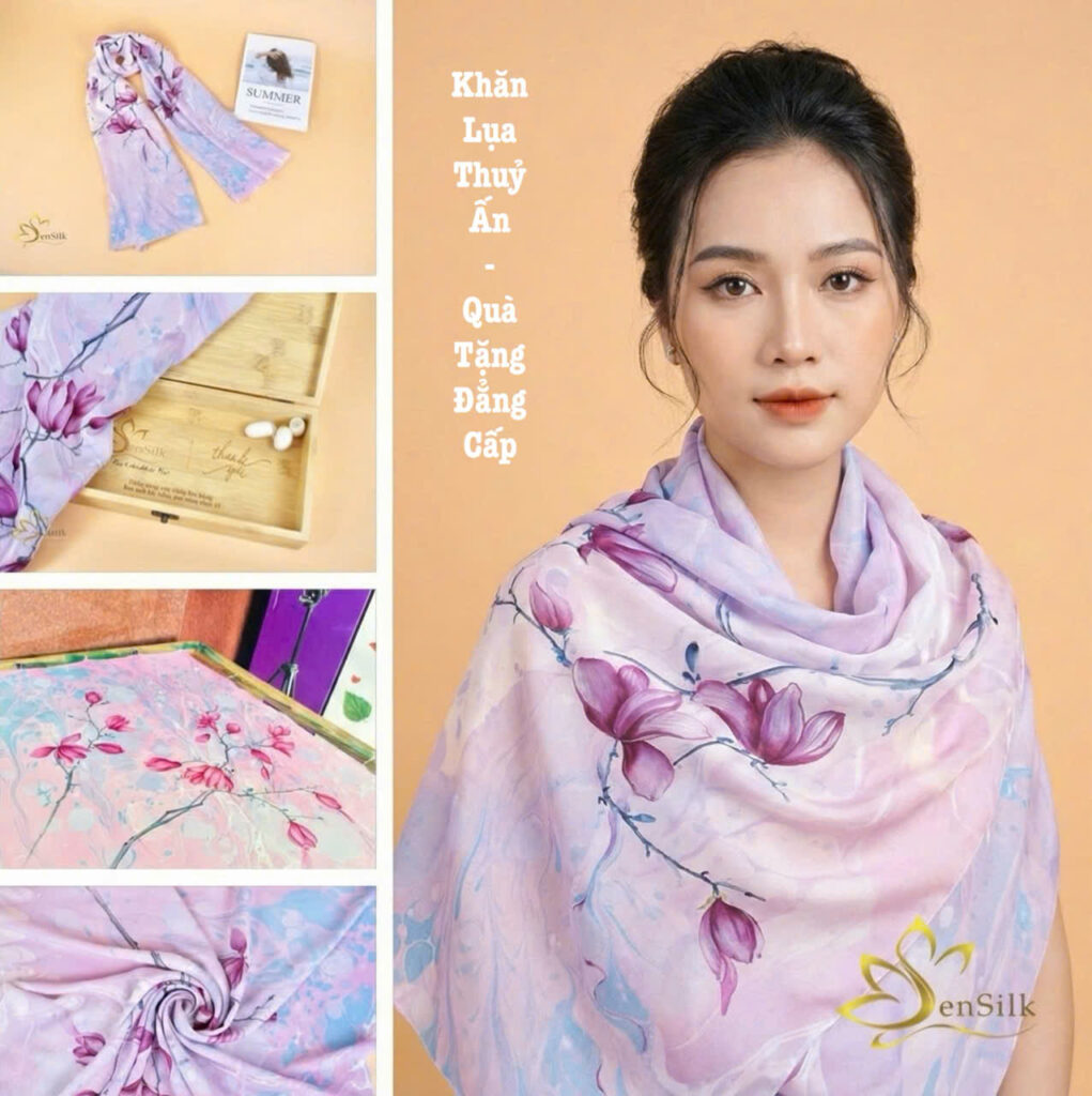 Khăn Lụa Tơ Tằm Cao Cấp