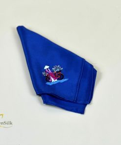 Khăn Tay Lụa Cao Cấp Thêu Cô Gái Áo Dài - Vietnam Silk Gift