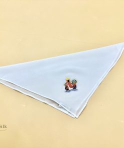 AO DAI Handkerchief Silk Hand Embroidery - Khăn Tay Thêu Nón Lá SenSilk
