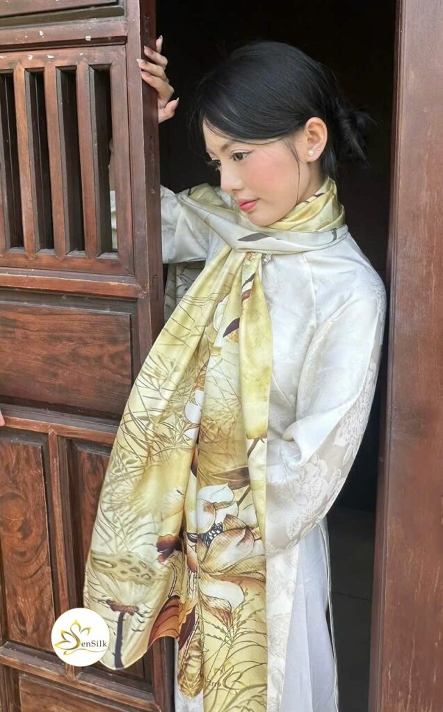 Khăn Lụa Tơ Tằm Cao Cấp