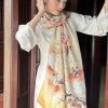 Đào Mộc Lan – Khăn Choàng Lụa Tơ Tằm In 3D | SenSilk