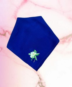 Khăn Tay Thêu Cao Cấp Hoa Mai SenSilk - 100% Pure Silk Handkerchief