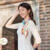 Khăn Lụa Vuông In SenSilk - Quà Tặng Khăn Lụa - 100% Silk KLVI02