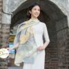 Khăn Lụa Cao Cấp iN Sen Lam Chiều - Quà Tặng Việt Nam - 100% Tơ Tằm Việt Nam SenSilk