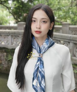 Khăn Quàng Cổ Lụa in SenSilk - 100% Silk Print - Quà Tặng Đối Tác