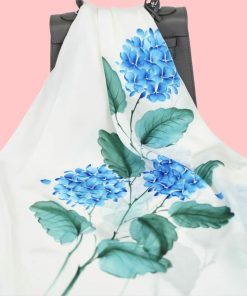 Cẩm Tú Cầu | Khăn Lụa Tơ Tằm Vẽ Tay Cao Cấp SenSilk 160x55