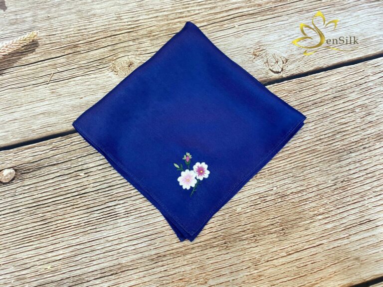 Khăn Mùi Xoa Lụa Tơ Tằm SenSilk
