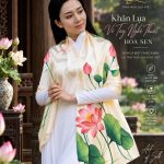 Khăn Lụa Vẽ Tay Nghệ Thuật Hoa Sen – BEST SELLER | SenSilk