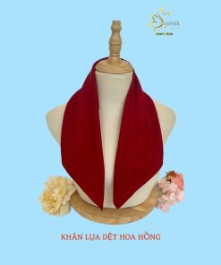 Khăn Choàng Lụa Vuông Dệt Họa Tiết SenSilk 55x55cm - Phụ Kiện Thời Trang Hot Trend