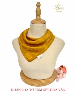 Khăn Lụa Vuông Cao Cấp Dệt Hoa Văn Sensilk - Đỉnh Cao Của Sự Tinh Tế