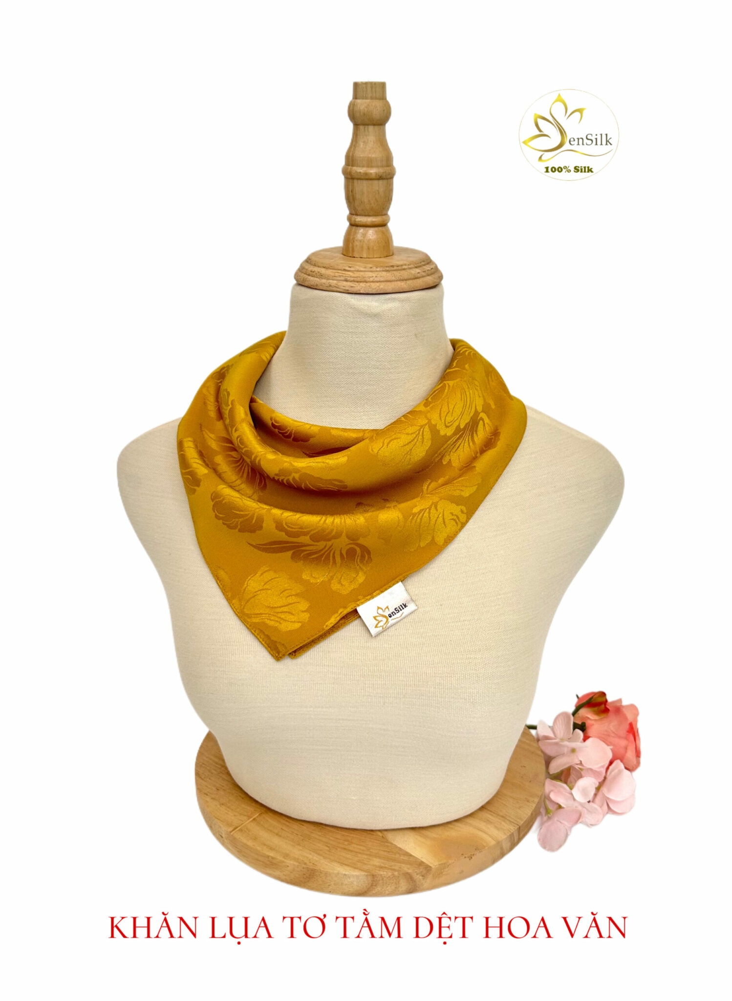 Khăn Lụa Vuông Cao Cấp Dệt Hoa Văn Sensilk - Đỉnh Cao Của Sự Tinh Tế