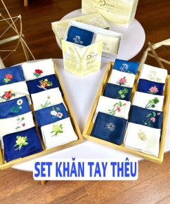 Quà Tặng Khăn Tay Lụa Thêu SenSilk - Món Quà Tinh Tế Cho Phái Đẹp