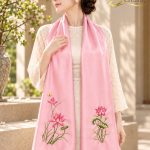 Khăn Lụa Tơ Tằm Thêu Tay Sen Việt – Quà Tặng Đối Tác | SenSilk