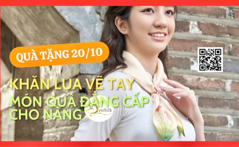 Quà Tặng 20/10: Khăn Lụa Vẽ Tay Cao Cấp – Món Quà Đẳng Cấp Cho Nàng