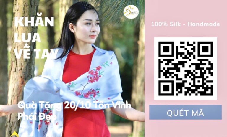 Khăn Lụa Vẽ Tay SenSilk – Món Quà 20/10 Tinh Tế Tôn Vinh Phái Đẹp