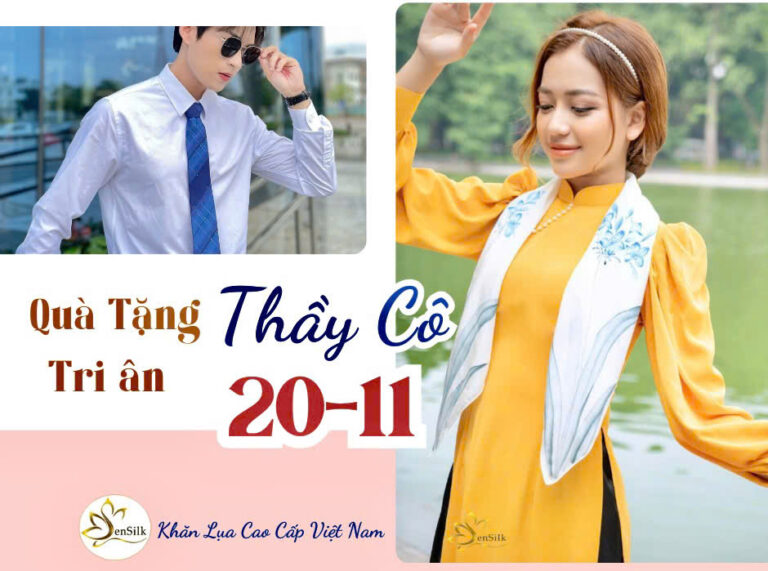Tri Ân Thầy Cô 20/11 Với Khăn Lụa SenSilk Cao Cấp: Món Quà Sang Trọng, Ý Nghĩa