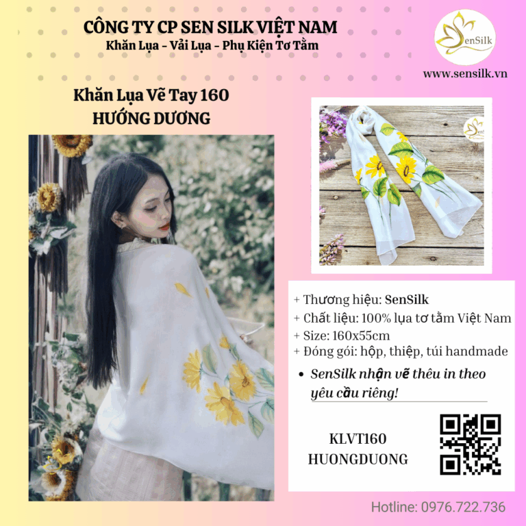 ✨ BÀI VIẾT 2: KHĂN LỤA HƯỚNG DƯƠNG – VẺ ĐẸP CỦA NIỀM TIN VÀ HY VỌNG