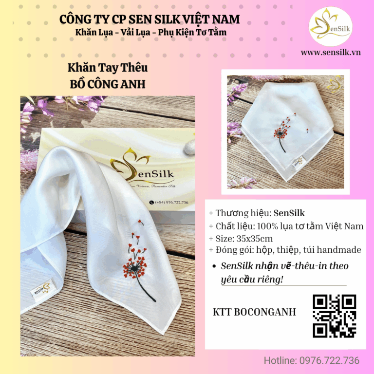 KHI HOA BỒ CÔNG ANH HÓA THÀNH NGHỆ THUẬT TRÊN LỤA