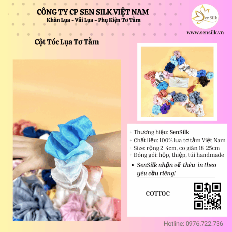 ✨ Cột tóc lụa SenSilk – Dịu dàng và bền bỉ như tình yêu