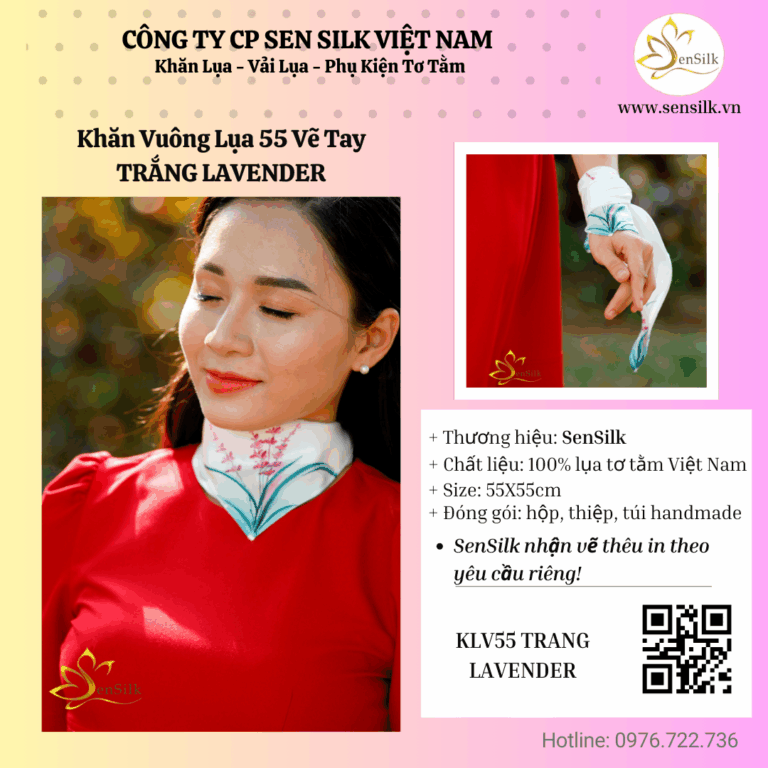 ✨Khăn lụa Lavender – Món quà gửi trọn yêu thương