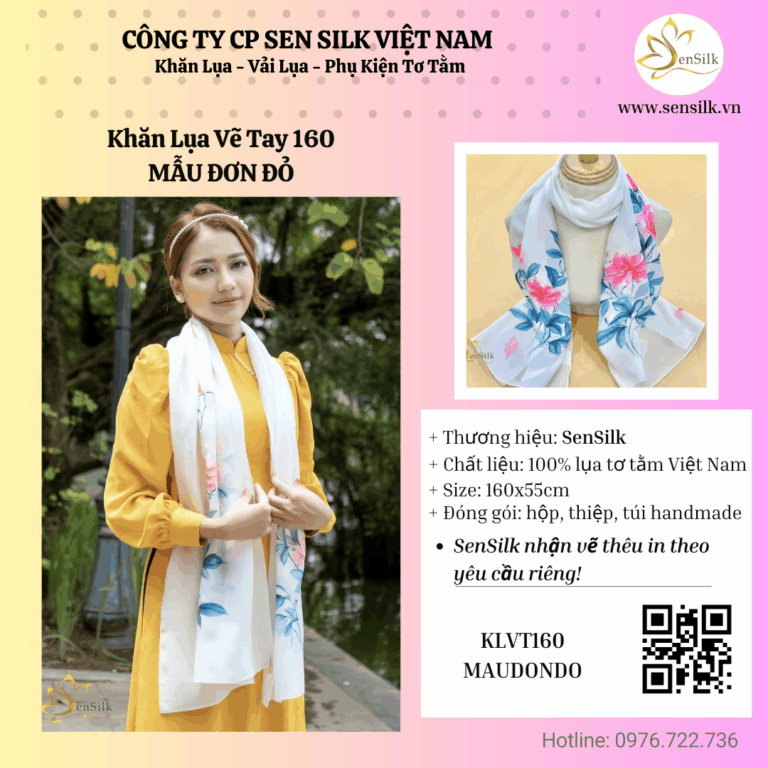 ✨ Khăn lụa SenSilk – Quà tặng dành cho mẹ ✨