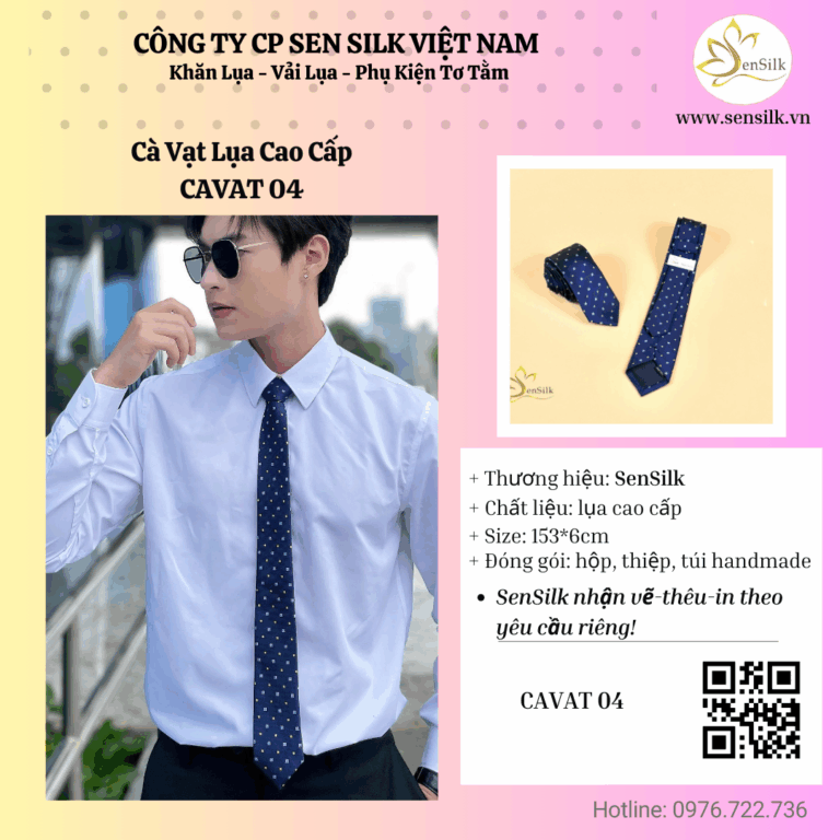 ✨ Cà vạt lụa SenSilk: Nghệ thuật của sự tinh tế ✨