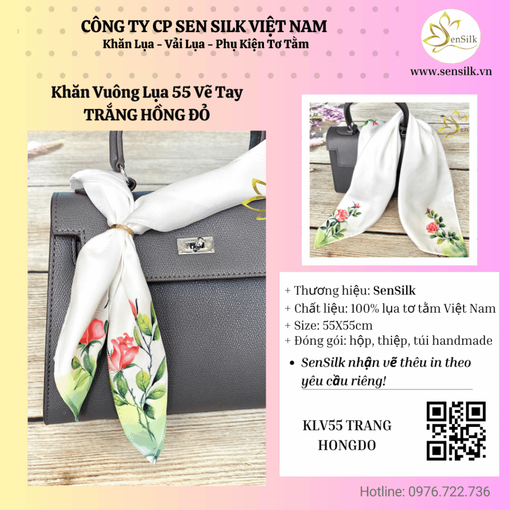 Khăn Lụa Tơ Tằm Cao Cấp