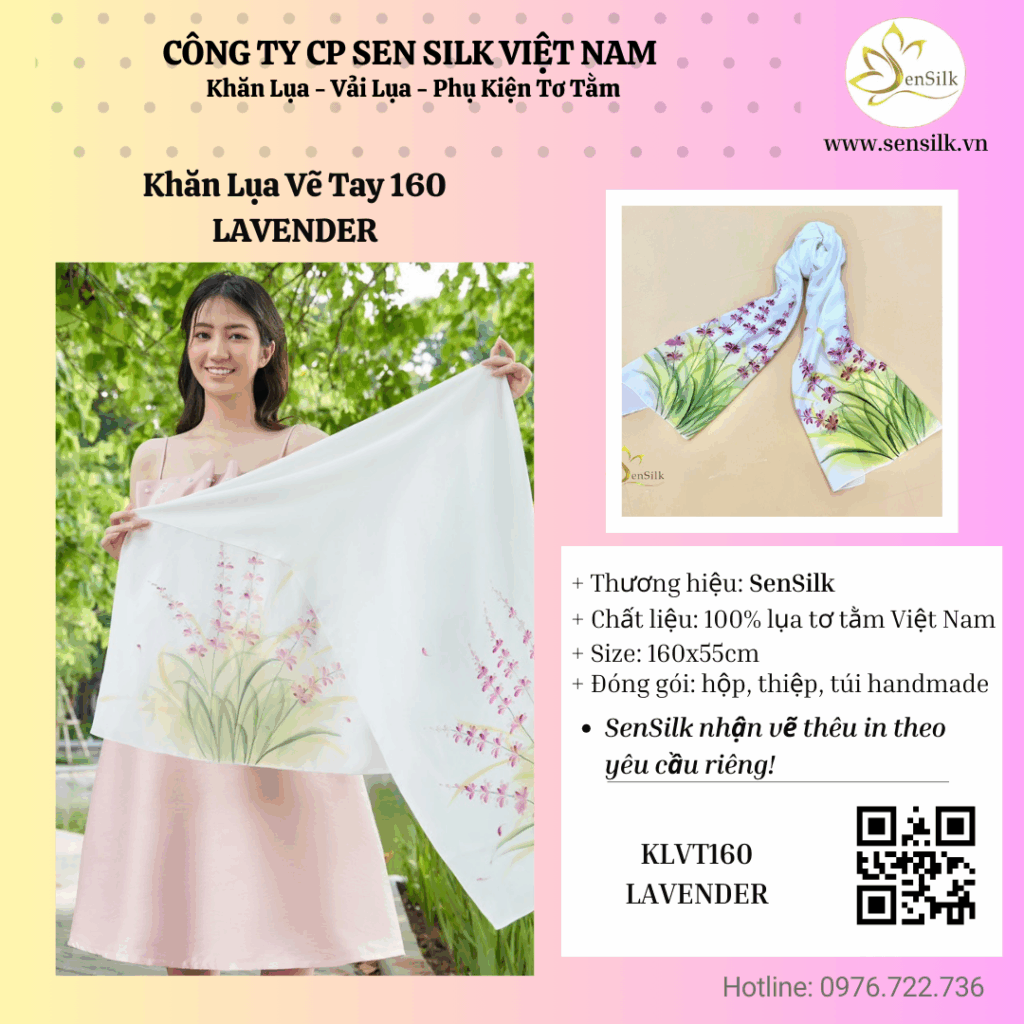 Khăn Lụa Tơ Tằm Cao Cấp | SenSilk