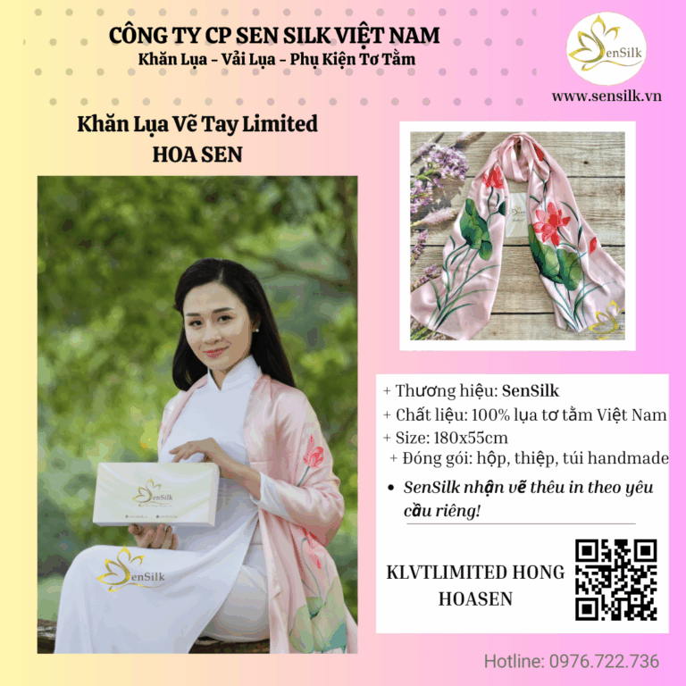 💮 “Khăn Lụa – Lời Thì Thầm Của Sự Thanh Khiết”