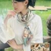 Người mâu choàng khăn lụa in kỹ thuật số SenSilk BohoSen
