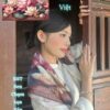 Khăn Lụa Cao Cấp 65x65cm In Nón Sen Việt - Phụ Kiện Thời Trang Cho Quý Cô - Quà Tặng Lụa Đẳng Cấp