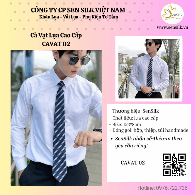 🌿 Cà Vạt Lụa SenSilk: Sự Kết Hợp Giữa Chỉn Chu Và Đẳng Cấp