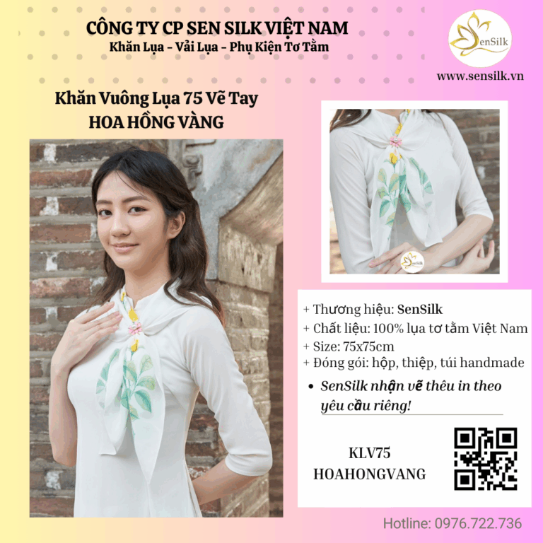 💌 Tặng Lụa – Gửi Tình – Hoa Hồng Vàng