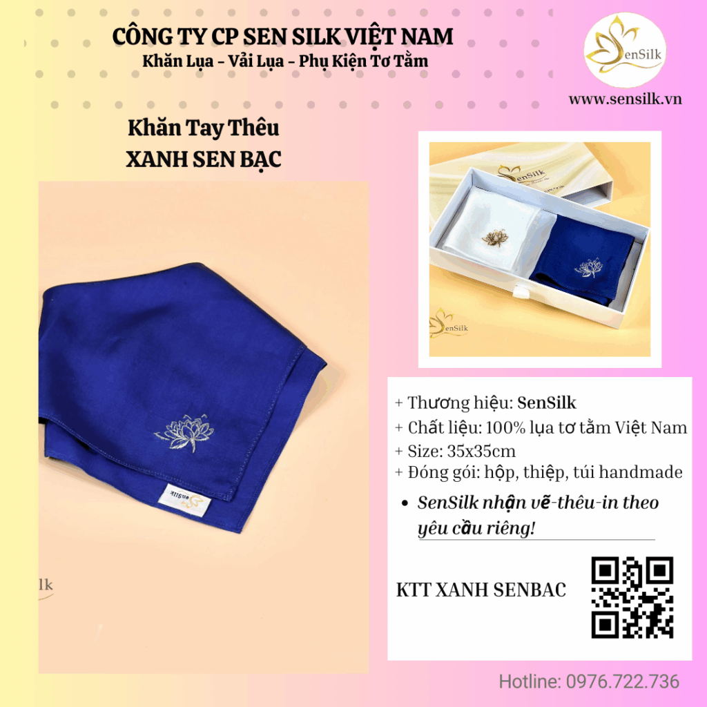 Khăn Lụa Tơ Tằm Cao Cấp